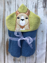 Boy Llama Hooded Towel