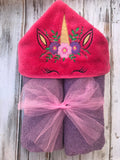Unicorn Hooded Towel