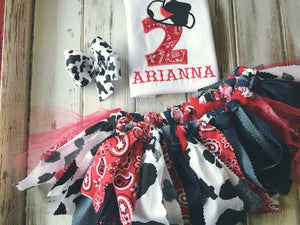 Cowgirl birthday outfit