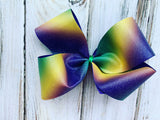 Mardis Gras Glitter Bow