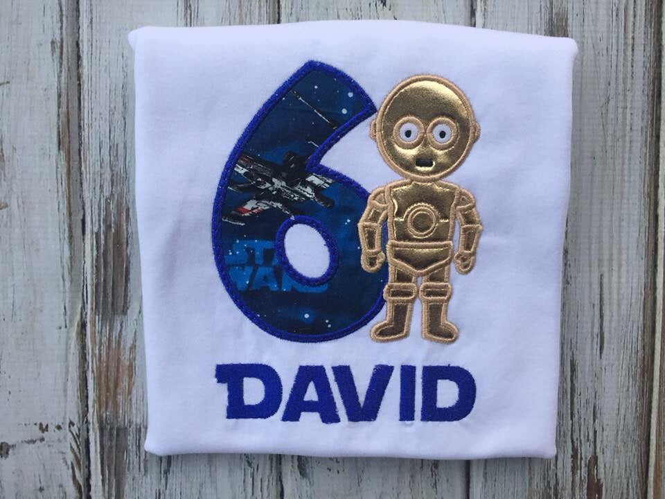 C3P0 birthday shirt