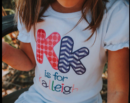 Alphabet shirt , school shirt