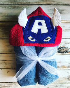 Captain America Hooded Towel