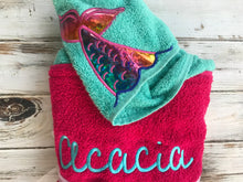 Mermaid Tail Hooded Towel