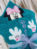 Minnie Mouse Hooded Towel