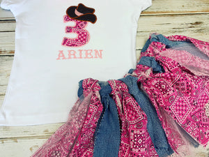 Cowgirl birthday outfit