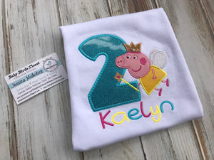 Peppa Pig 2nd birthday shirt
