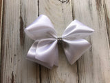 Large white satin Bow
