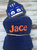 Masked Cat Boy Hooded Towel