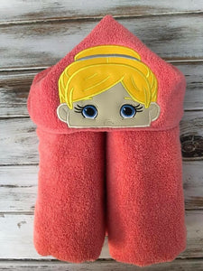 Ballerina hooded towel