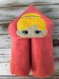 Ballerina hooded towel