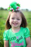 St. Patrick’s Day Over The Top Bow , OTT St. Patrick’s Day Bow