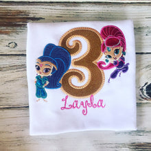 Shimmer and Shine birthday shirt