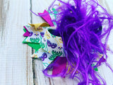 Mardis Gras Over The Top Bow