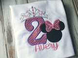 Princess Mouse birthday shirt or bodysuit