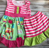 School print boutique outfit