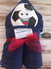 Soccer Ball hooded towel