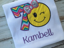 Girls emoji birthday shirt