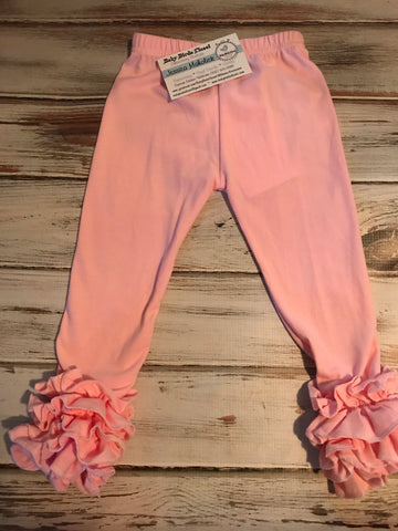 Light Pink Ruffle Icing  leggings