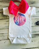 Tie Dye Monogram Onesie