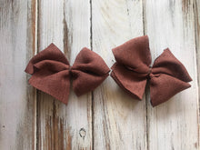 Brown Burlap medium bow