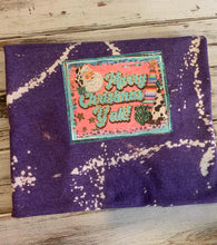 Western Merry Christmas Ya’ll Bleached Shirt