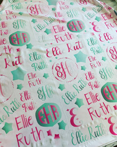 Monogrammed Car Seat Cover