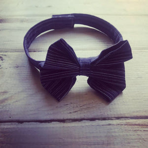 Blue striped Bow Tie