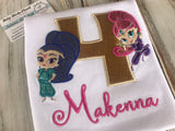 Shimmer and Shine 4th Birthday Shirt