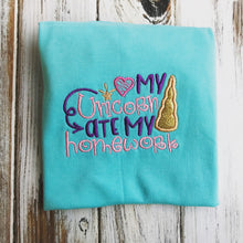 My Unicorn Ate my homework shirt