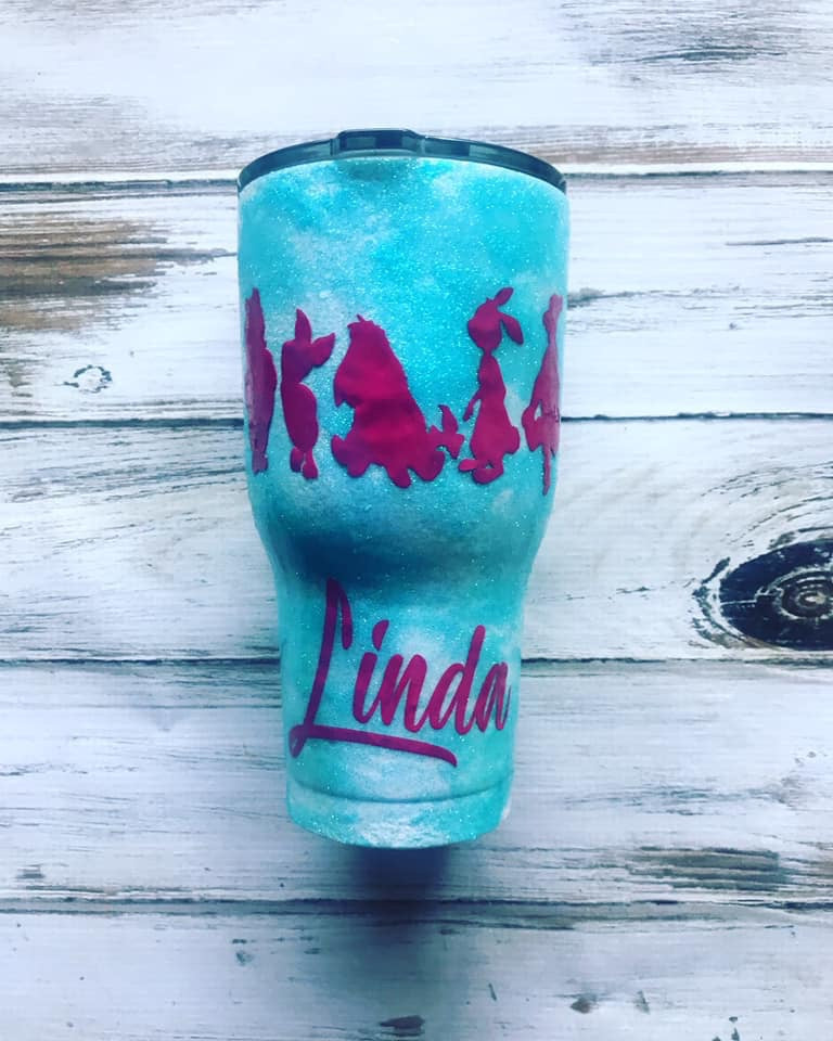 Winnie the Pooh crew Custom 30 oz Rtic cup
