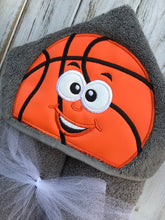 Basketball hooded towel