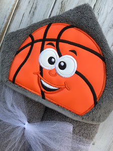 Basketball hooded towel