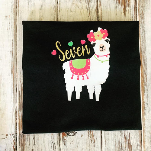 Llama Birthday Shirt