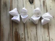 Large white satin Bow