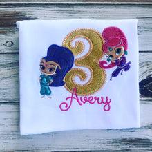 Shimmer and Shine birthday shirt