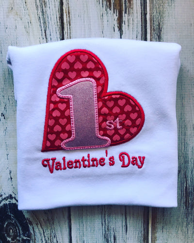 My 1st Valentines Bodysuit or shirt