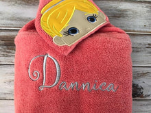 Ballerina hooded towel