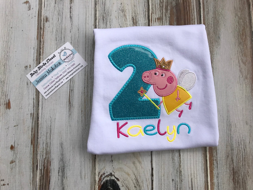 Peppa Pig 2nd birthday shirt