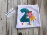 Peppa Pig 2nd birthday shirt