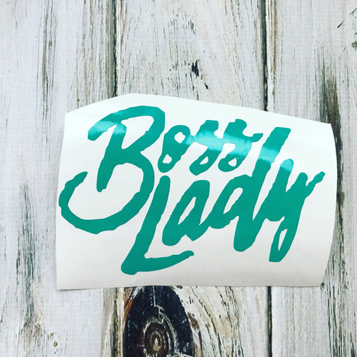 Boss Lady vinyl decal