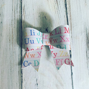 Back to school Leather Bow