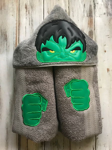 Hulk Hooded Towel
