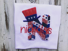 Patriotic Shirt, Uncle Sam Monogrammed Shirt