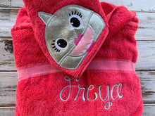 Girl Shark Hooded towel , Mommy Shark Hooded Towel