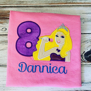 Rock star Doll birthday shirt