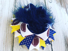 Football Over The Top Bow