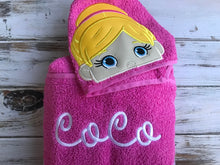 Ballerina hooded towel