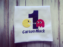 Pac Man and Ghost Birthday shirt or onesie