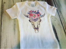 Boho Bull Skull Onesie